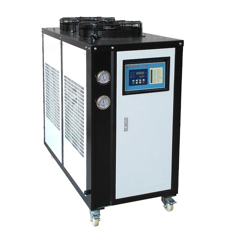 What is the role of the condenser and evaporator of the chiller?