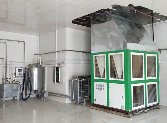 ​Low temperature chiller applied to temperature control process in milk process